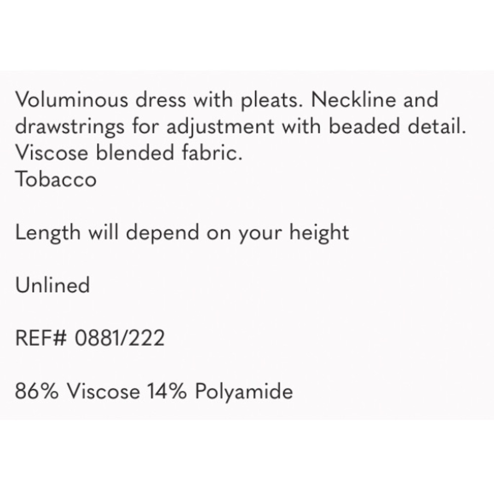 NWT • ZARA • STUNNING Lightweight Billowy Maxi Dress with Black Beaded Trim - Picture 7 of 14